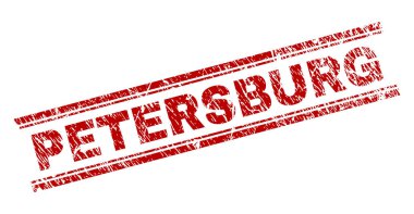 Dokulu Petersburg damga mühür çizik