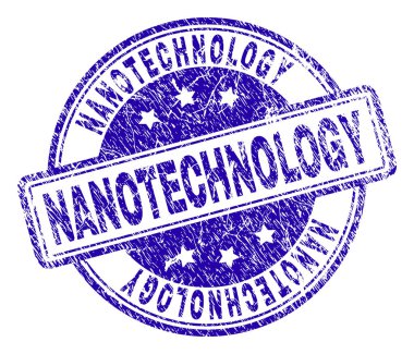 Grunge nanoteknoloji damga mühür dokulu