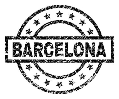 Dokulu Barcelona damga mühür çizik
