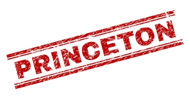 Grunge Princeton damga mühür dokulu
