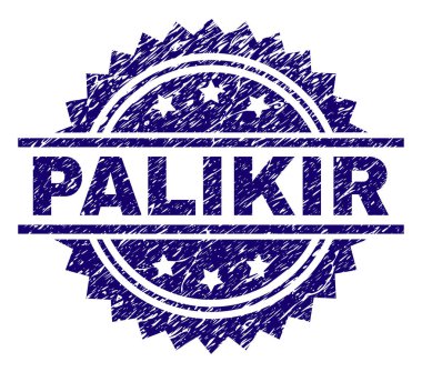 Dokulu Palikir damga mühür çizik