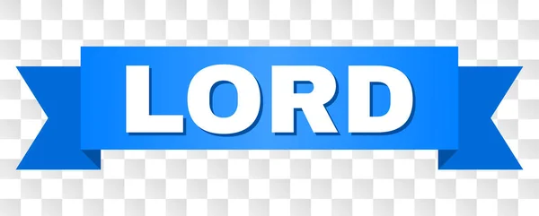 Blå tejp med Herren titel — Stock vektor