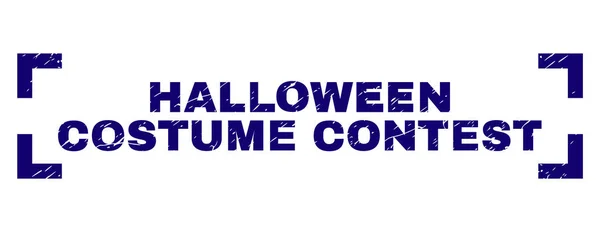 Grunge texturerat Halloweenkostym Contest stämpel tätning mellan hörnen — Stock vektor