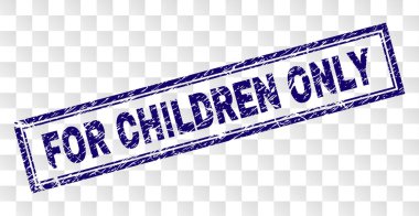 Çocuk tek dikdörtgen pul için grunge