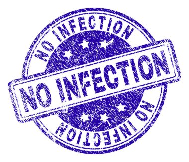 Grunge hiçbir enfeksiyon damga mühür dokulu