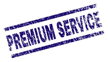 Dokulu Premium hizmet damga mühür çizik