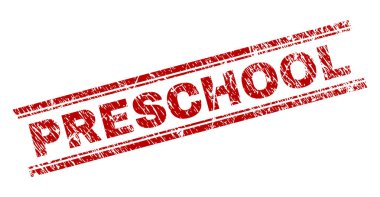 Dokulu okul öncesi damga mühür çizik