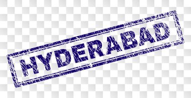 Çizik Hyderabad dikdörtgen damgası