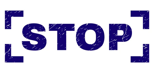 Grunge υφής Stop σφραγίδα σφραγίδα εσωτερικές γωνίες — Διανυσματικό Αρχείο
