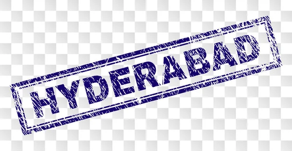 Çizik Hyderabad dikdörtgen damgası