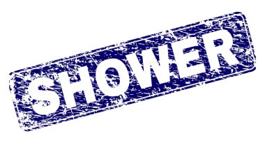 Yuvarlatılmış dikdörtgen damga çizilmiş duş çerçeveli