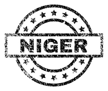 Dokulu Nijer damga mühür çizik