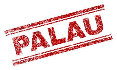 Grunge Palau damga mühür dokulu