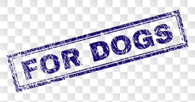 Grunge köpekler dikdörtgen pul için