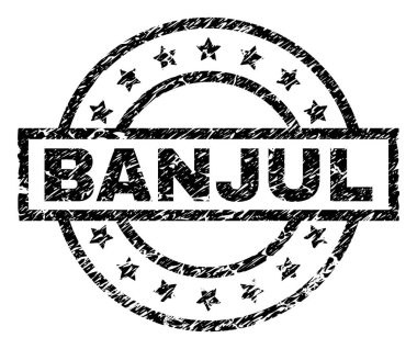 Dokulu Banjul damga mühür çizik
