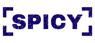 Grunge baharatlı damga mühür köşeleri içinde dokulu