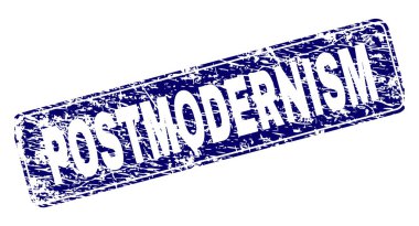 Yuvarlatılmış dikdörtgen damga grunge postmodernizm çerçeveli