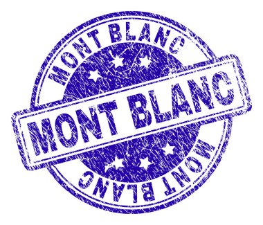 Dokulu Mont Blanc damga mühür çizik
