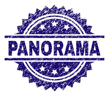 Grunge Panorama damga mühür dokulu