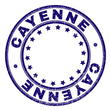 Grunge Cayenne damga mühür yuvarlak dokulu