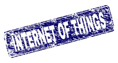 Yuvarlatılmış dikdörtgen damga tırmalamak şeylerin Internet çerçeveli