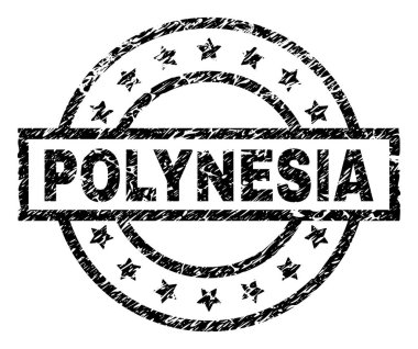 Dokulu Polinezyası damga mühür çizik