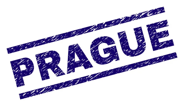 Grunge texturierte Prager Briefmarke — Stockvektor