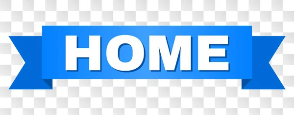 Rayure bleue avec légende HOME — Image vectorielle