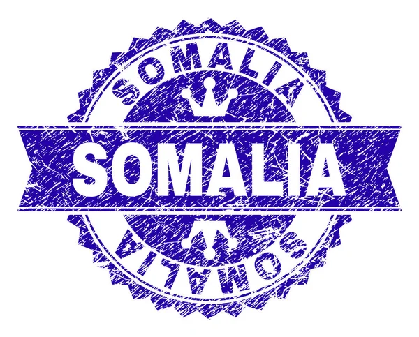 Dokulu Somali damga mühür kurdele ile çizik