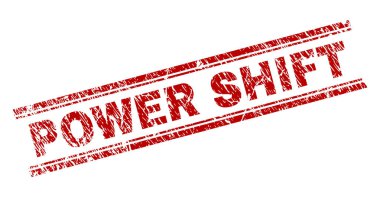 Dokulu güç Shift damga mühür çizik