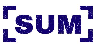 Grunge toplam damga mühür köşeleri içinde dokulu