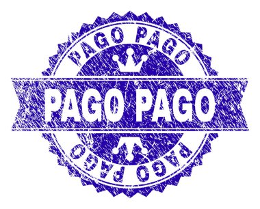 Kurdele ile dokulu Pago damga mühür çizik