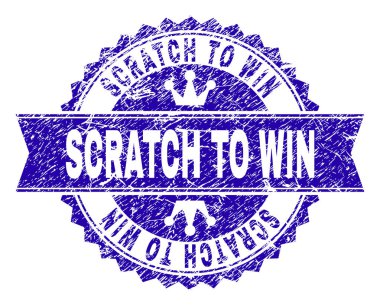 Kurdele ile kazanmak damga mühür için dokulu çizik çizik