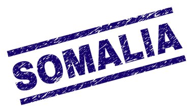 Dokulu Somali damga mühür çizik