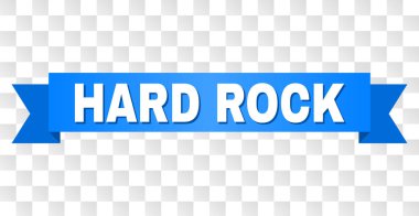 Hard Rock başlık ile mavi bant