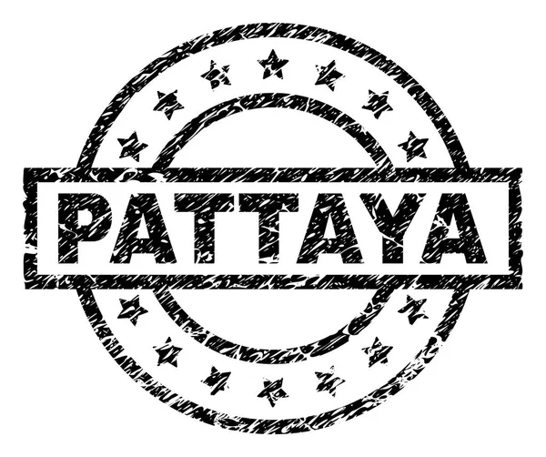 Sello de sello de PATTAYA con textura grunge — Vector de stock