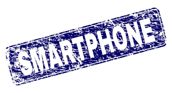 Grunge-Smartphone gerahmt Rechteck-Stempel — Stockvektor