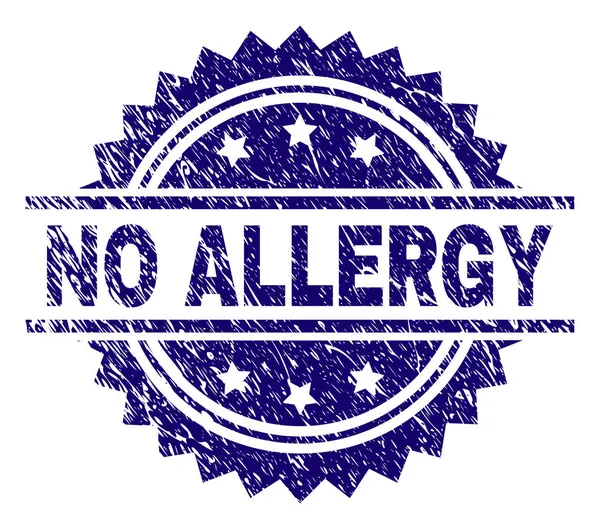 Karcos texturált nem allergia pecsétbélyeg — Stock Vector