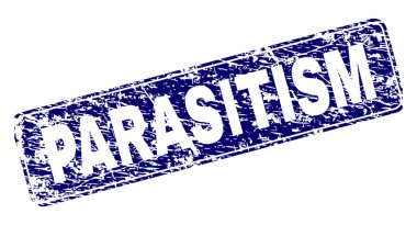 Yuvarlatılmış dikdörtgen damga çizilmiş parazitizm çerçeveli