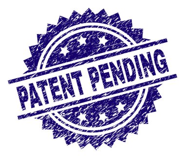 Çizik dokulu Patent bekleyen damga mühür
