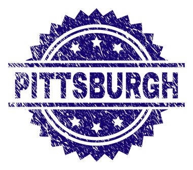 Dokulu Pittsburgh damga mühür çizik