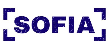 Dokulu Sofia damga mühür köşeler arasında çizik