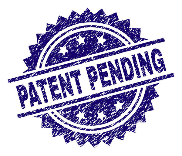 Scratched Textured PATENT PENDING Stamp Seal