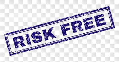 Çizik Risk Ücretsiz dikdörtgen damgası