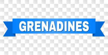 Mavi şerit Grenadinler başlık ile