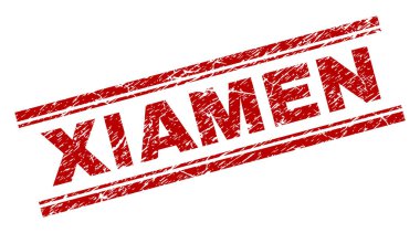 Grunge Xiamen damga mühür dokulu