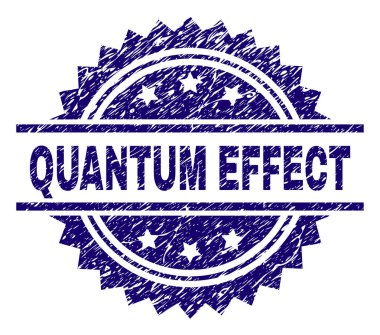 Grunge kuantum etkisi damga mühür dokulu