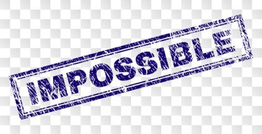 Çizik imkansız dikdörtgen damgası