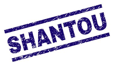 Dokulu Shantou damga mühür çizik