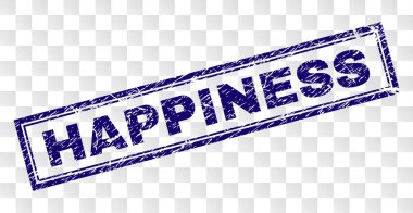 Grunge mutluluk dikdörtgen damgası